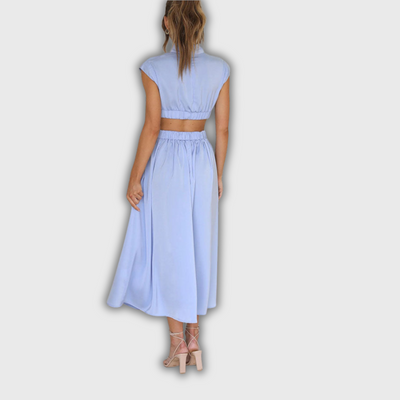 Liana | Midi-Kleid mit Cut-Out und Taschen