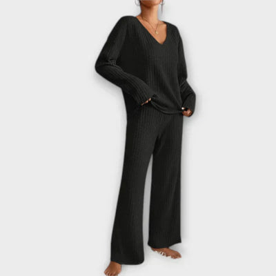 Elina | Geripptes Loungset