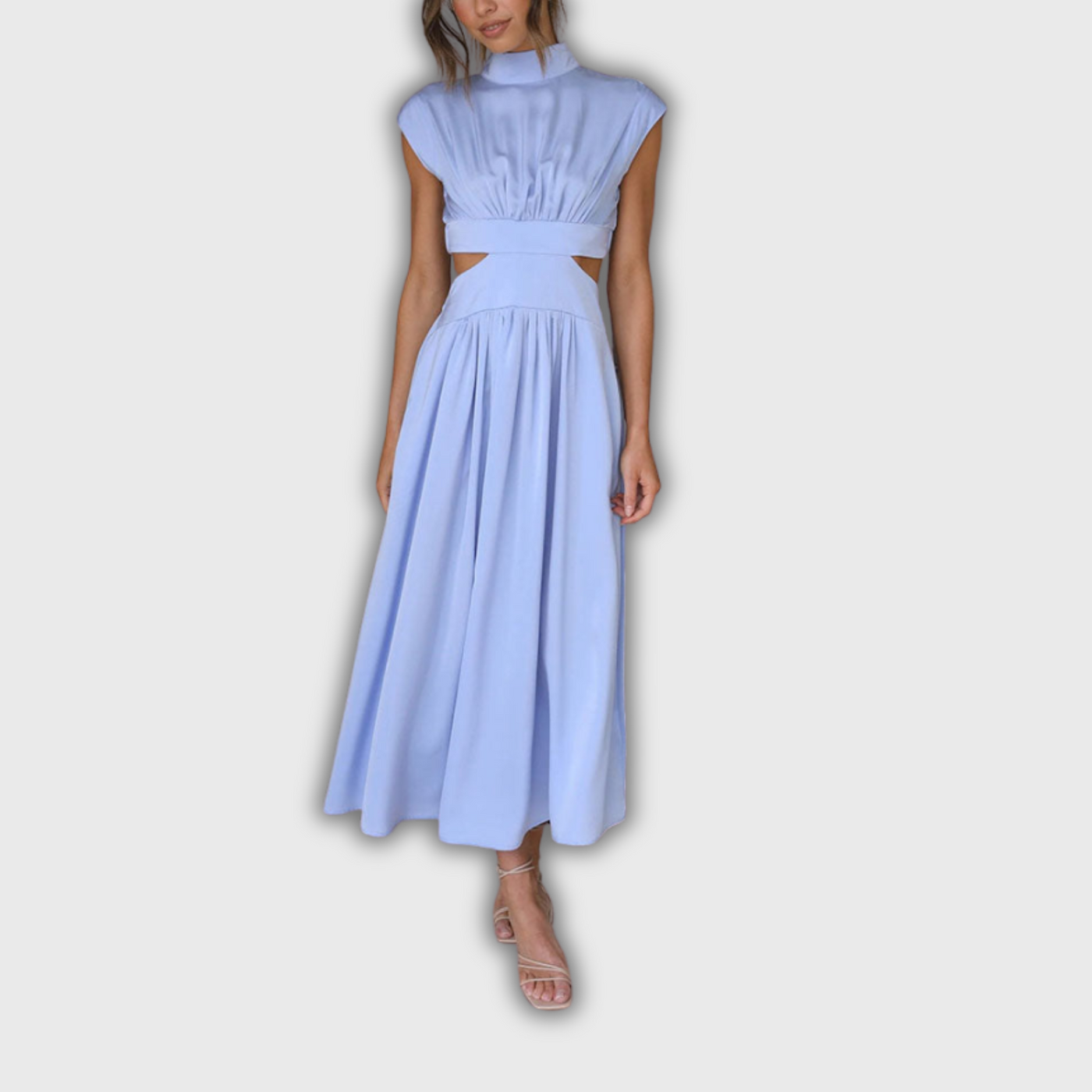 Liana | Midi-Kleid mit Cut-Out und Taschen