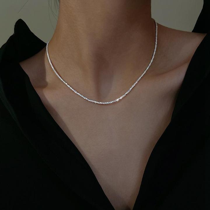 Sternenlicht Halsketten-Set in Silber