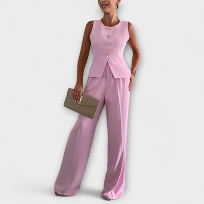 Wilhelmina | Elegantes Set mit ärmellosem Chic