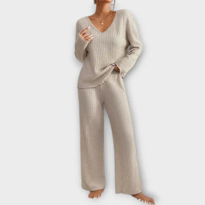 Elina | Geripptes Loungset