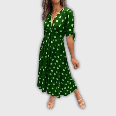 Noelle | Gepunktetes Midikleid