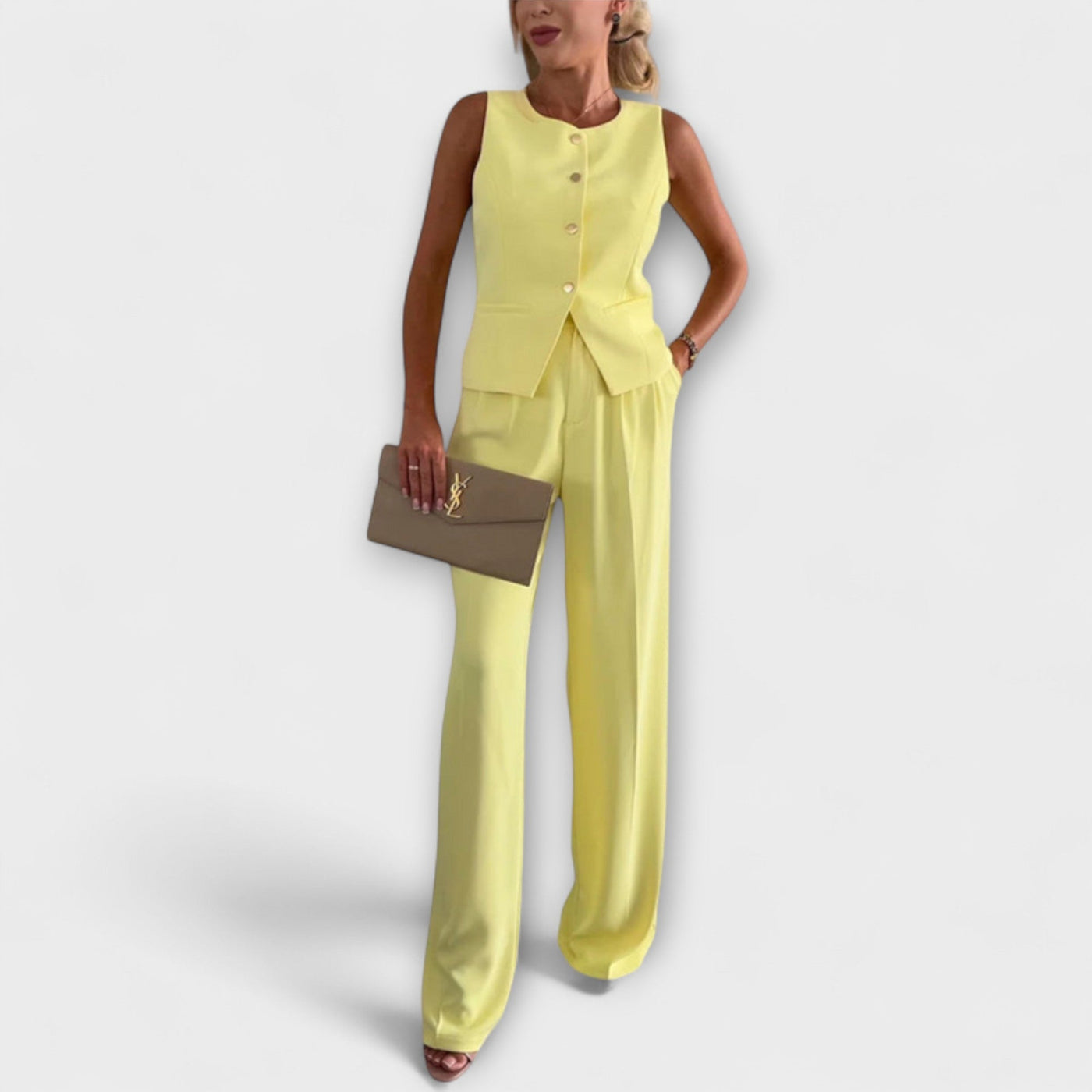 Wilhelmina | Elegantes Set mit ärmellosem Chic