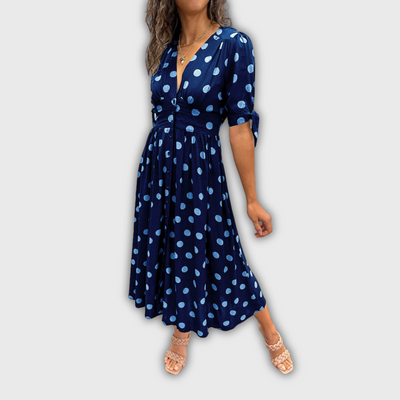 Noelle | Gepunktetes Midikleid