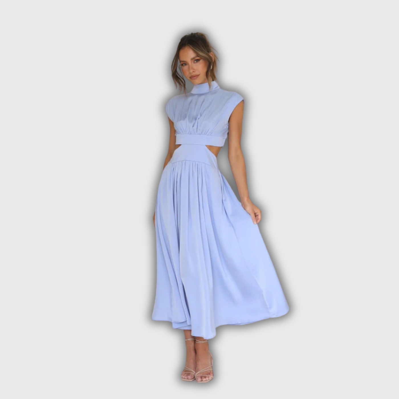 Liana | Midi-Kleid mit Cut-Out und Taschen