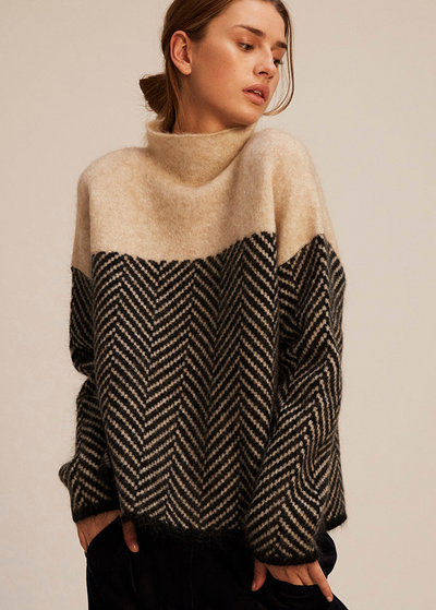 Malene | Eleganter Rollkragenpullover