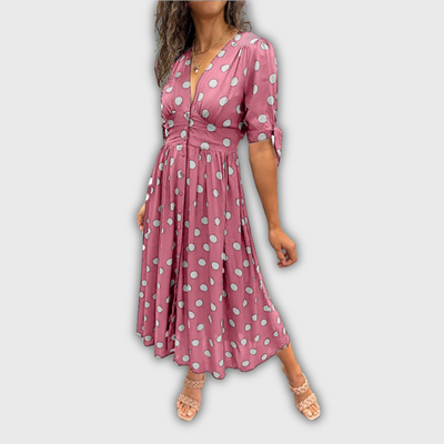 Noelle | Gepunktetes Midikleid