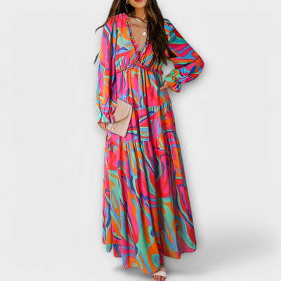 Helen | Maxikleid mit Blumendruck
