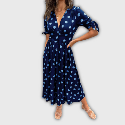 Noelle | Gepunktetes Midikleid