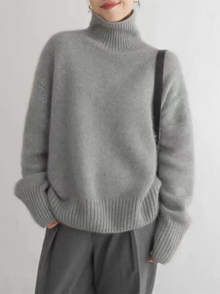 Isabella – Eleganter Rollkragenpullover