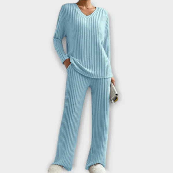 Elina | Geripptes Loungset