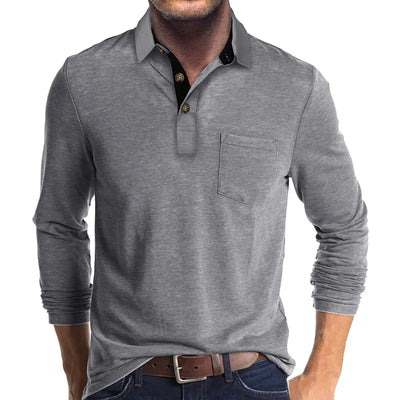 Jörg | Langarmshirt in Unifarbe
