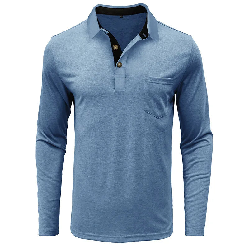 Jörg | Langarmshirt in Unifarbe