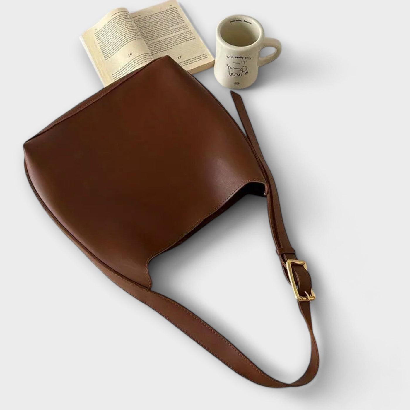 Amelie | Elegante Lederschultertasche