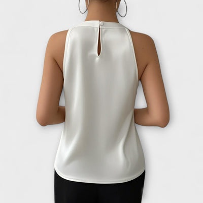 Skye | Satinbluse mit Off-Shoulder-Design