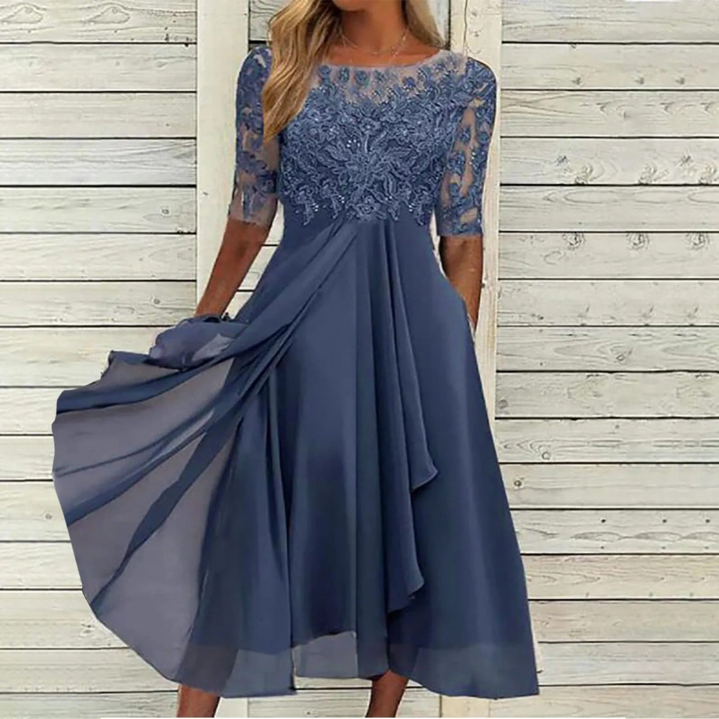 Fiorella | Kleid mit Spitzenoberteil