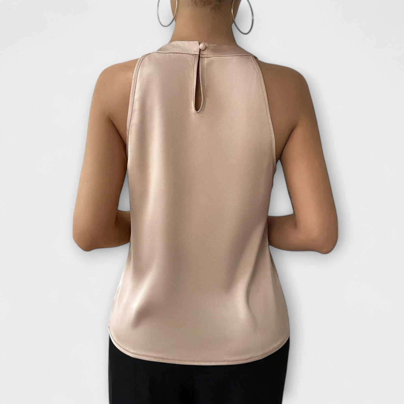 Skye | Satinbluse mit Off-Shoulder-Design