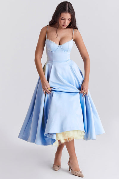 Alina | Elegantes Midikleid mit Trägern