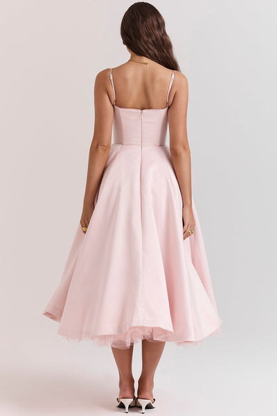 Alina | Elegantes Midikleid mit Trägern