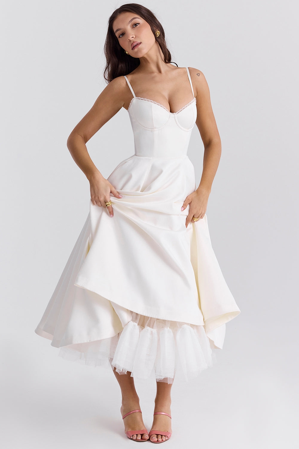 Alina | Elegantes Midikleid mit Trägern
