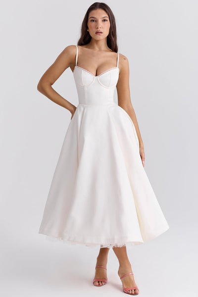 Alina | Elegantes Midikleid mit Trägern
