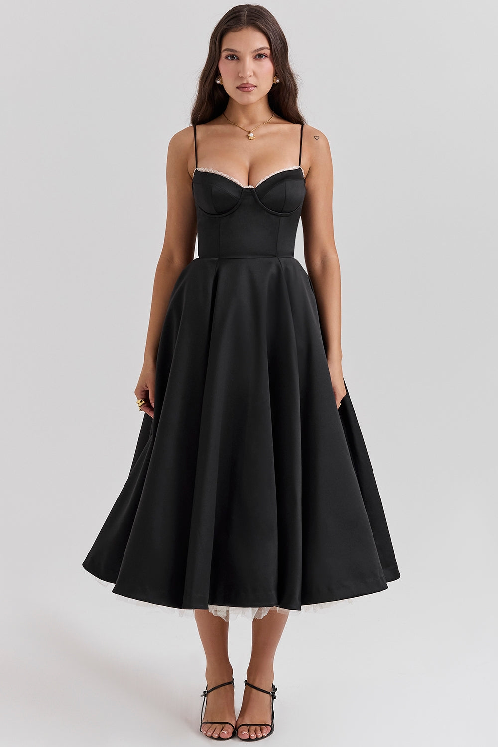 Alina | Elegantes Midikleid mit Trägern