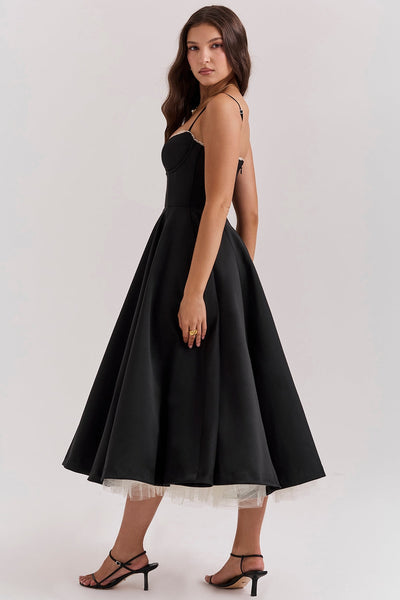 Alina | Elegantes Midikleid mit Trägern