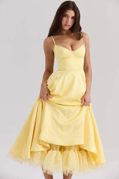 Alina | Elegantes Midikleid mit Trägern