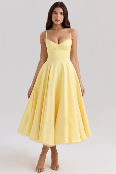 Alina | Elegantes Midikleid mit Trägern