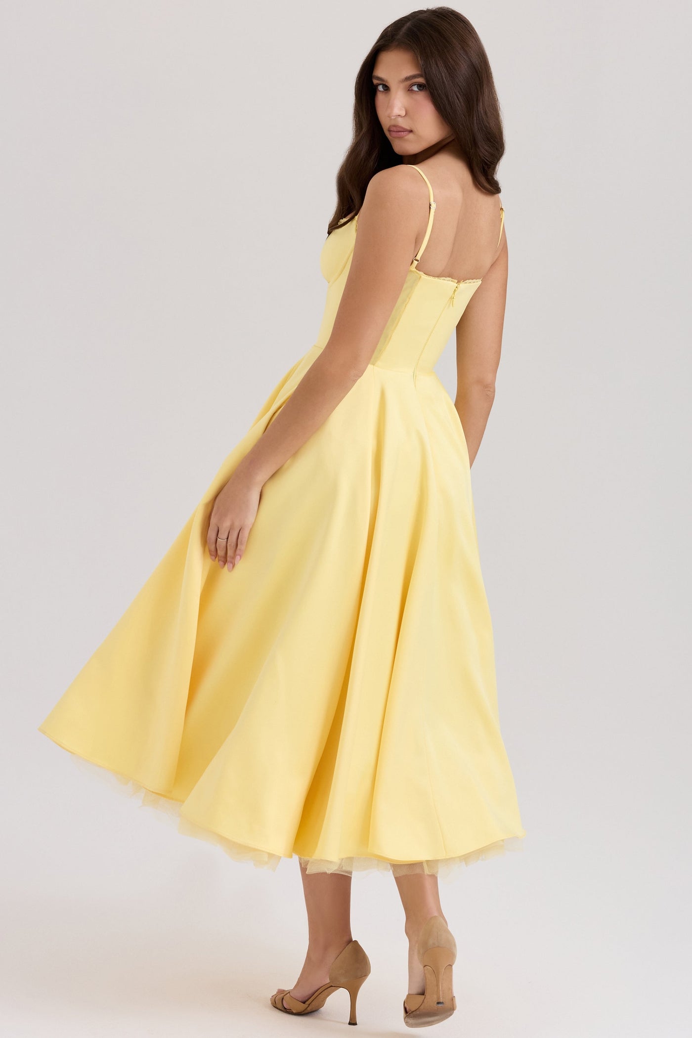 Alina | Elegantes Midikleid mit Trägern