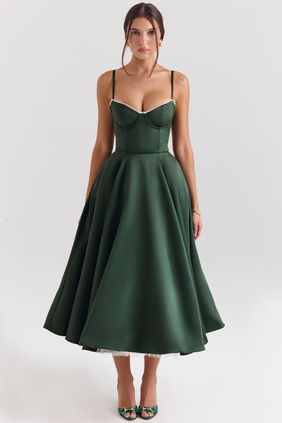 Alina | Elegantes Midikleid mit Trägern