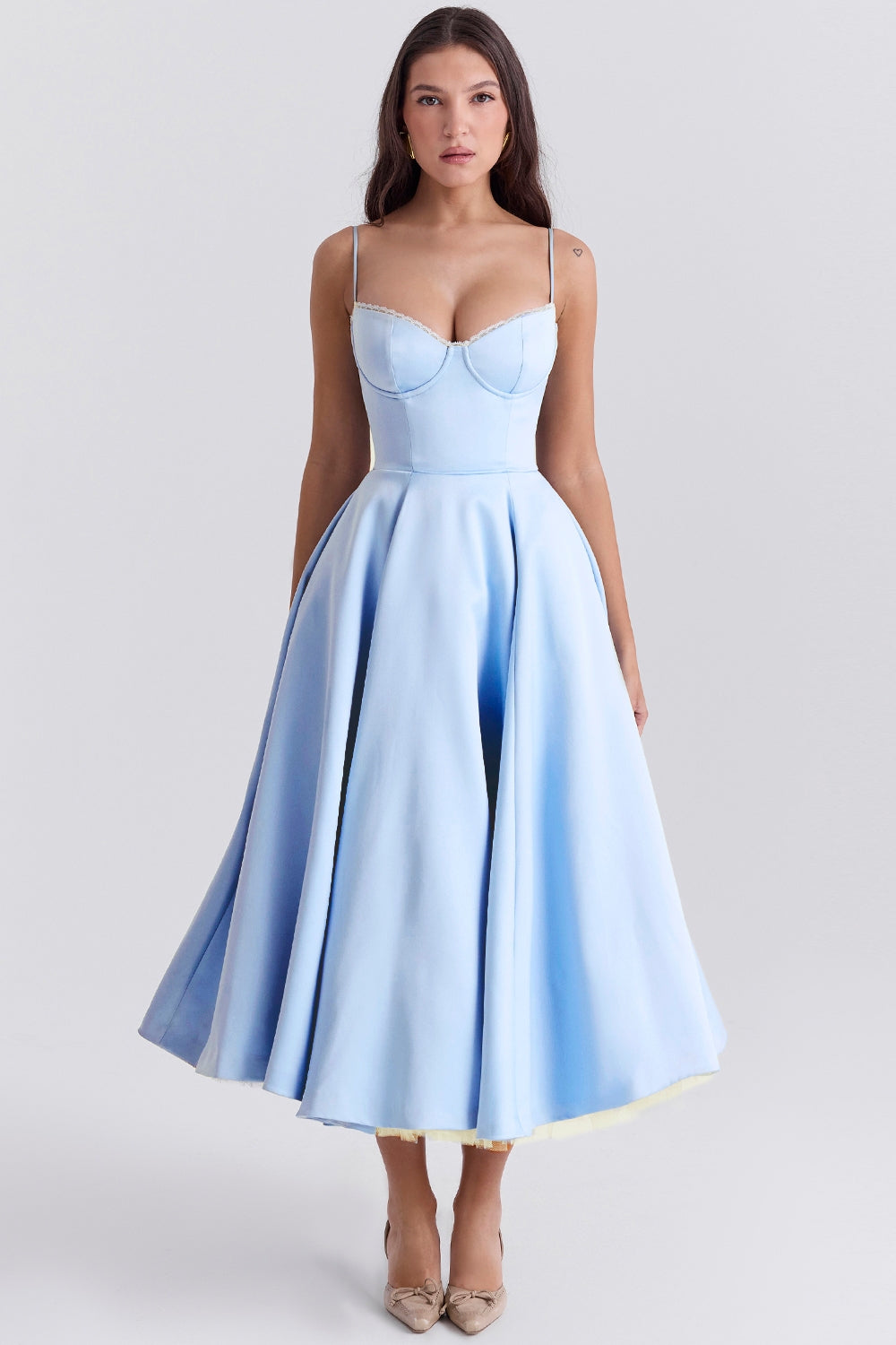 Alina | Elegantes Midikleid mit Trägern