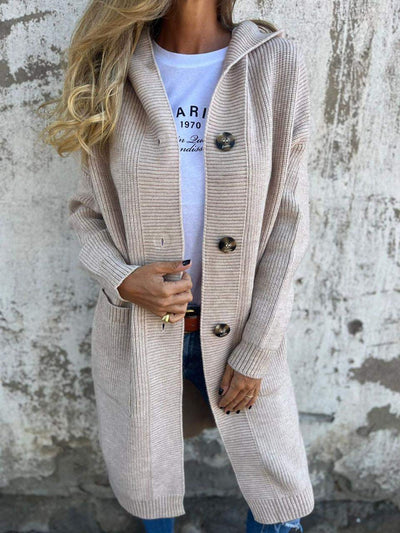VIKTORIA – Elegante Kaschmir-Strickjacke mit Knopfdetails