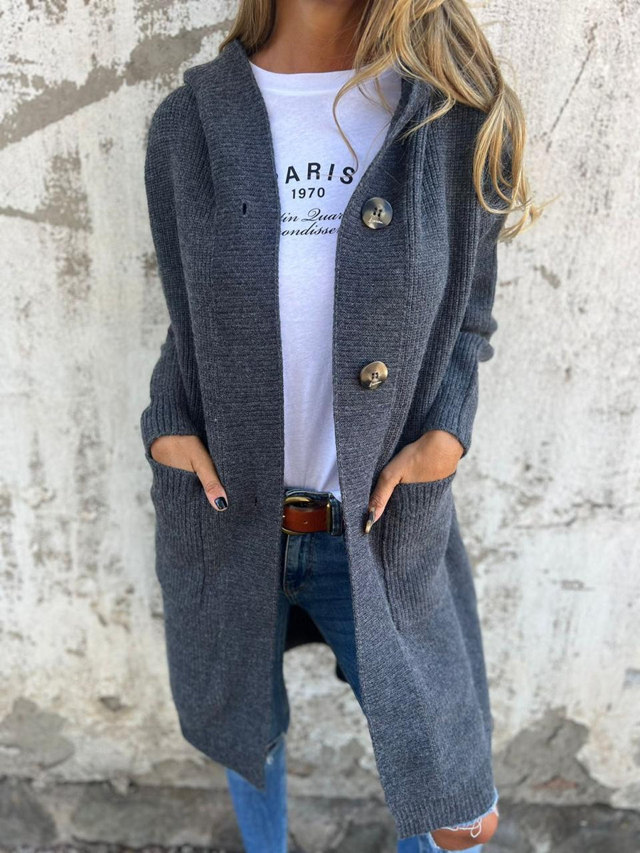 VIKTORIA – Elegante Kaschmir-Strickjacke mit Knopfdetails