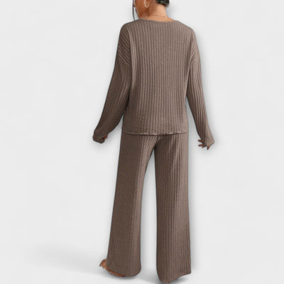 Elina | Geripptes Loungset