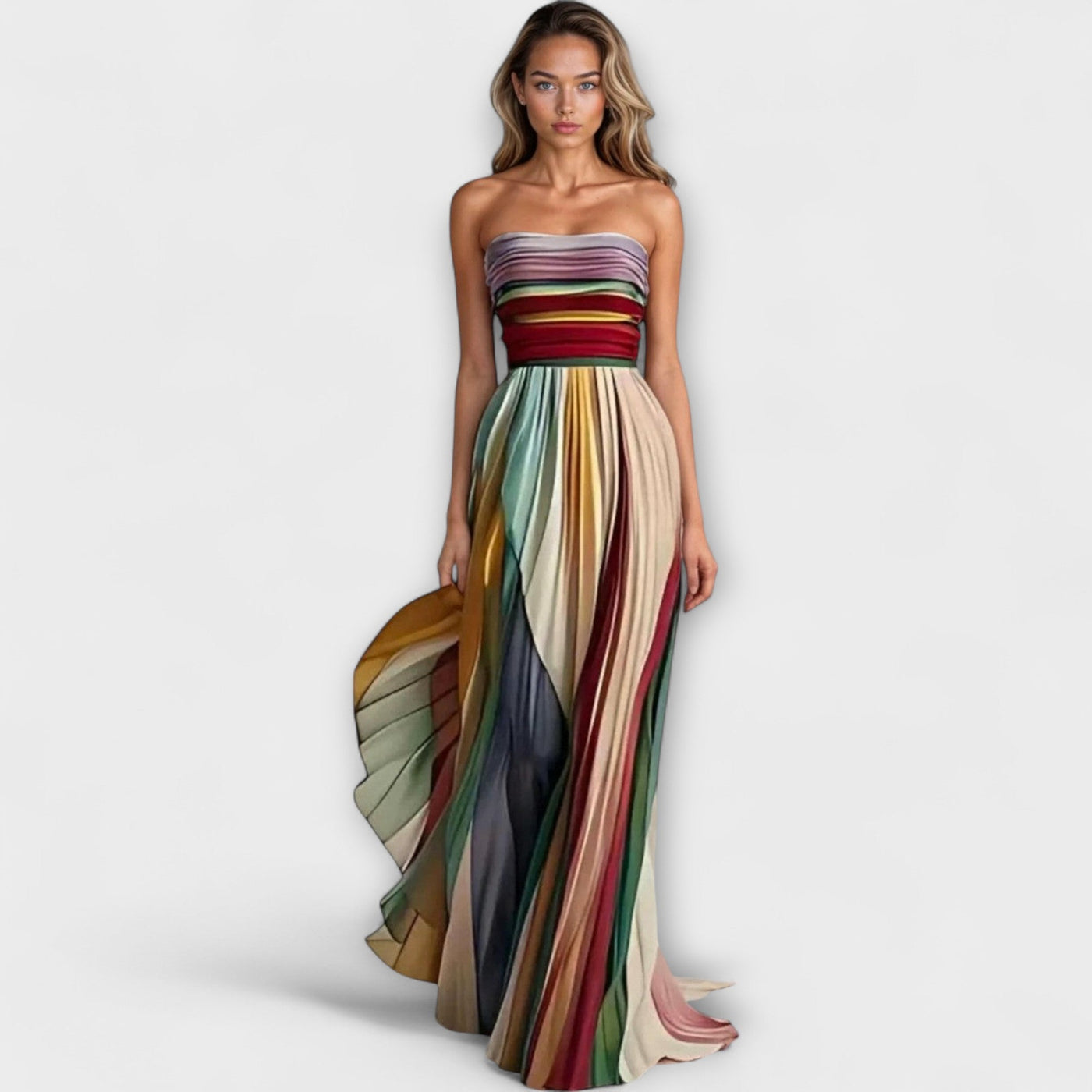 Flora | Langes Kleid aus Premiumstoff